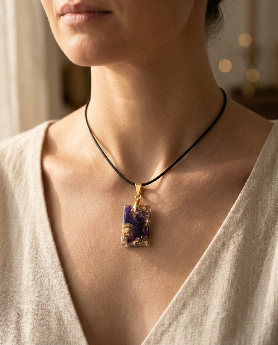 Violet Ember Pendant
