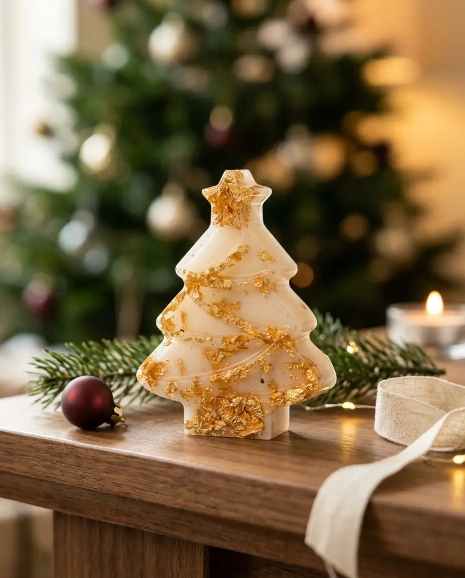 Ivory Gilded Christmas Tree