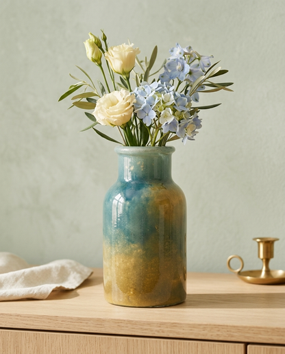 Bottle Gilt Vase