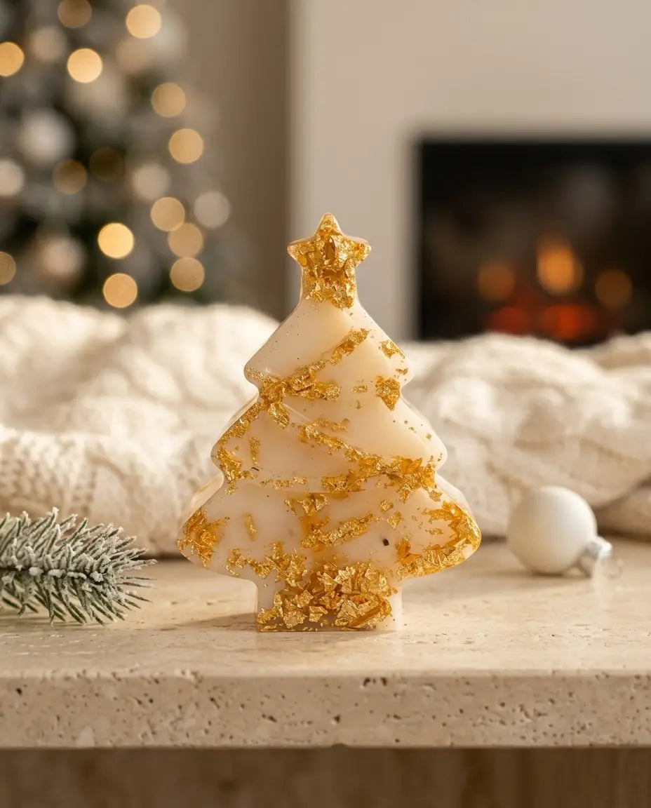 Ivory Gilded Christmas Tree